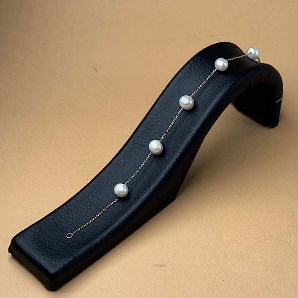 دستبند مروارید طلا اصل باروک